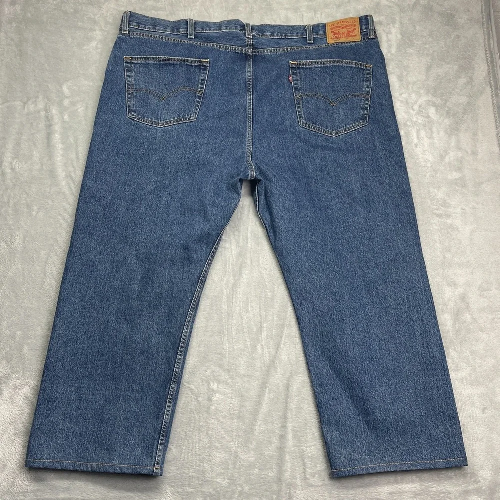 Levi's 505 Jeans Mens 50x30‎ (50x28) Blue Denim Regular Fit 5-Pocket 04505-4891
